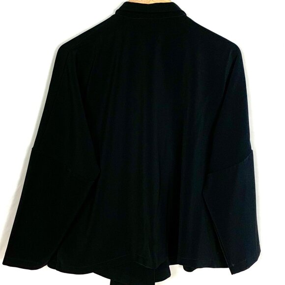 Itemz Chris Baumgartner Lagenlook Pants 1 Button Jacket 2-Piece Set Black - Picture 6 of 12